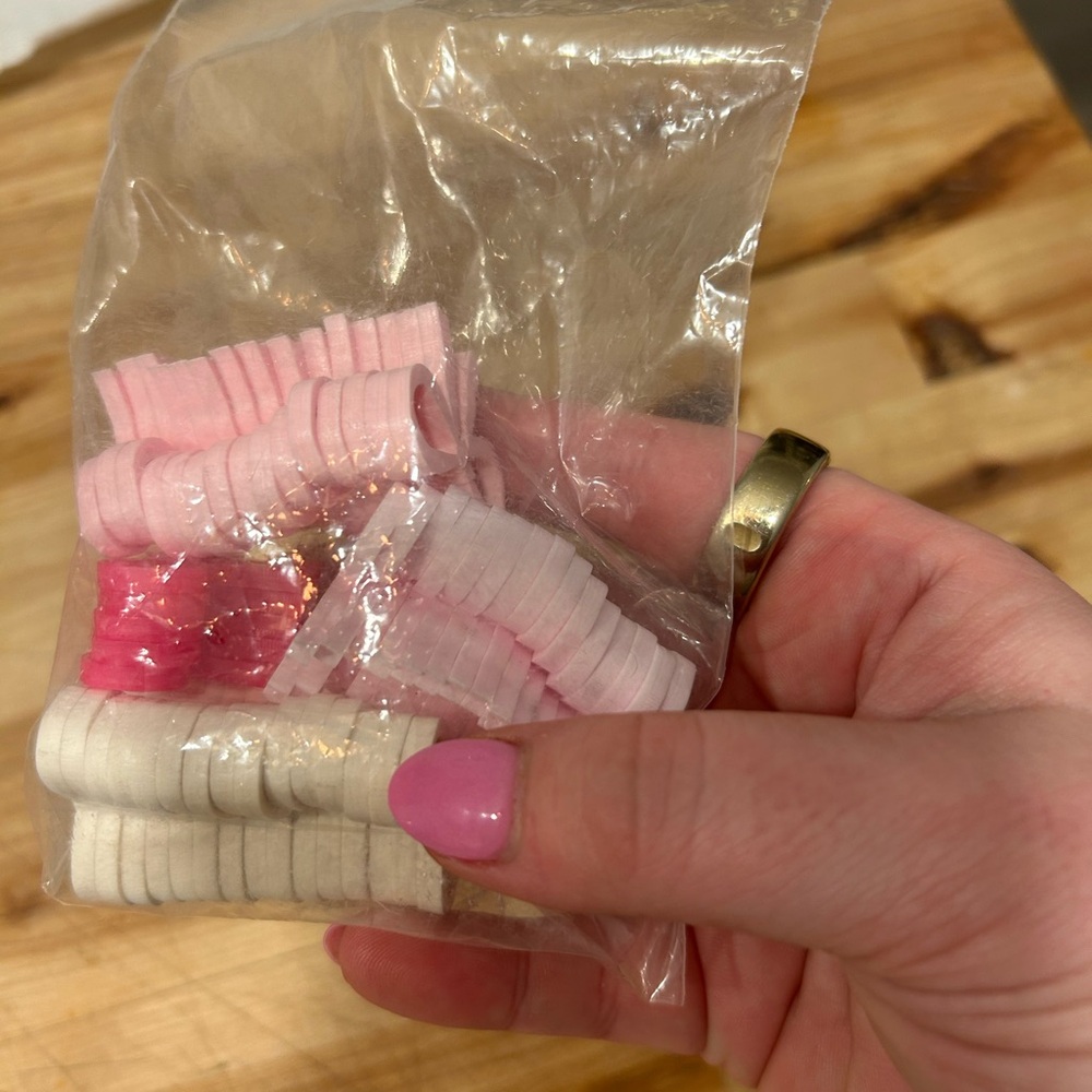 Pink and White Bow Drink Tags